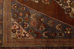 6x10 Brown and Gray Turkish Tribal Rug