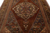6x10 Brown and Gray Turkish Tribal Rug