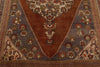 6x10 Brown and Gray Turkish Tribal Rug