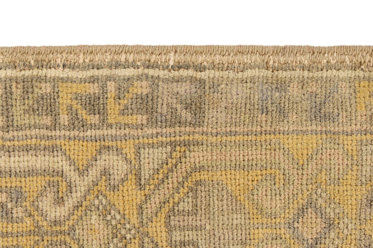 4x6 Beige and Gold Turkish Tribal Rug