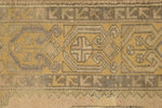 4x6 Beige and Gold Turkish Tribal Rug
