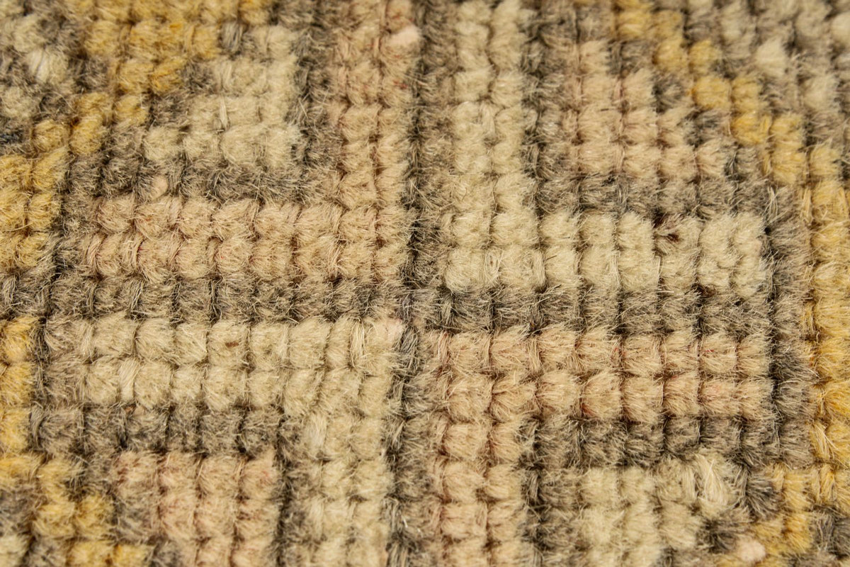 4x6 Beige and Gold Turkish Tribal Rug