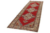 4x11 Red and Ivory Turkish Tribal Runner