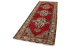 4x11 Red and Ivory Turkish Tribal Runner