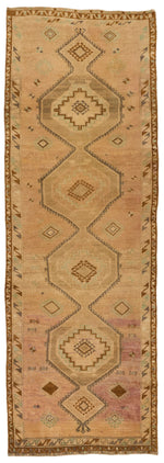 3x10 Gold Turkish Tribal Runner