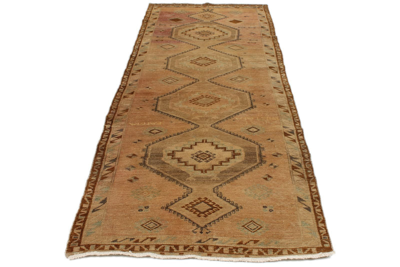 3x10 Gold Turkish Tribal Runner