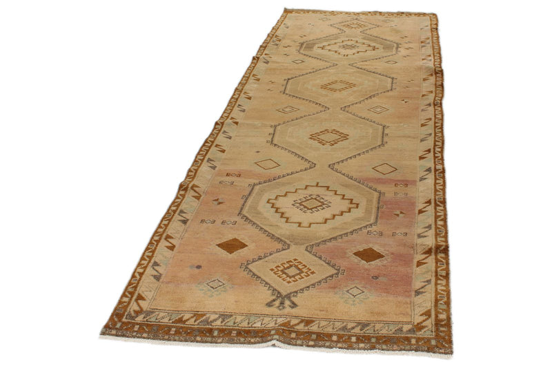 3x10 Gold Turkish Tribal Runner