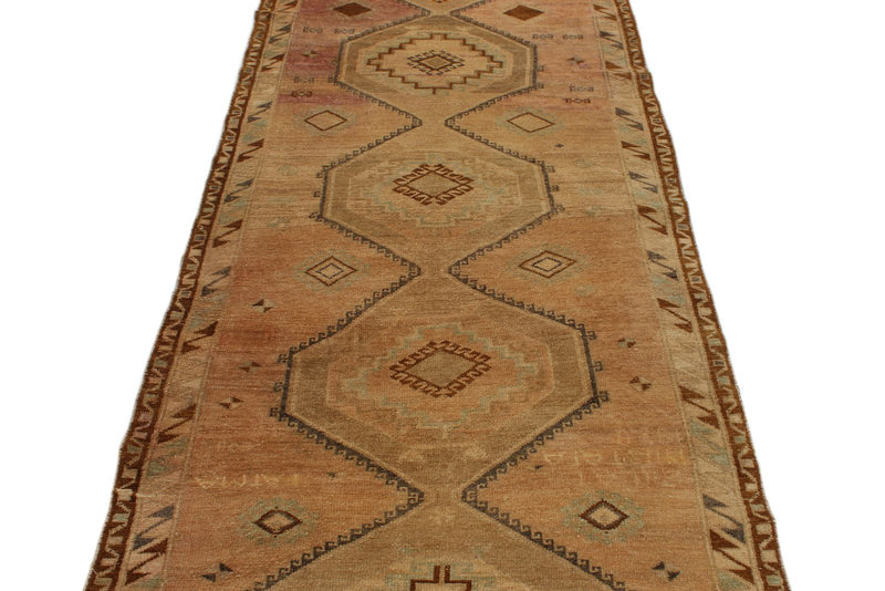 3x10 Gold Turkish Tribal Runner