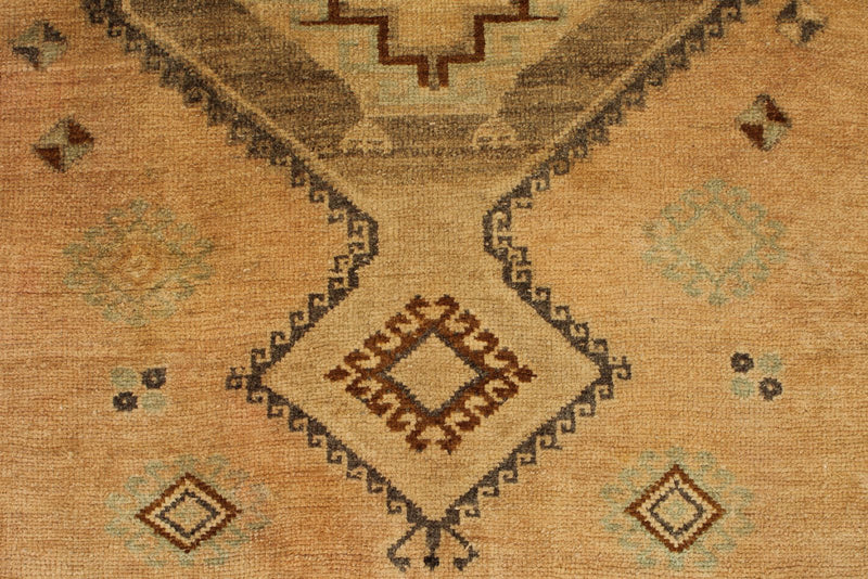 3x10 Gold Turkish Tribal Runner
