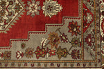 7x12 Red and Ivory Turkish Tribal Rug