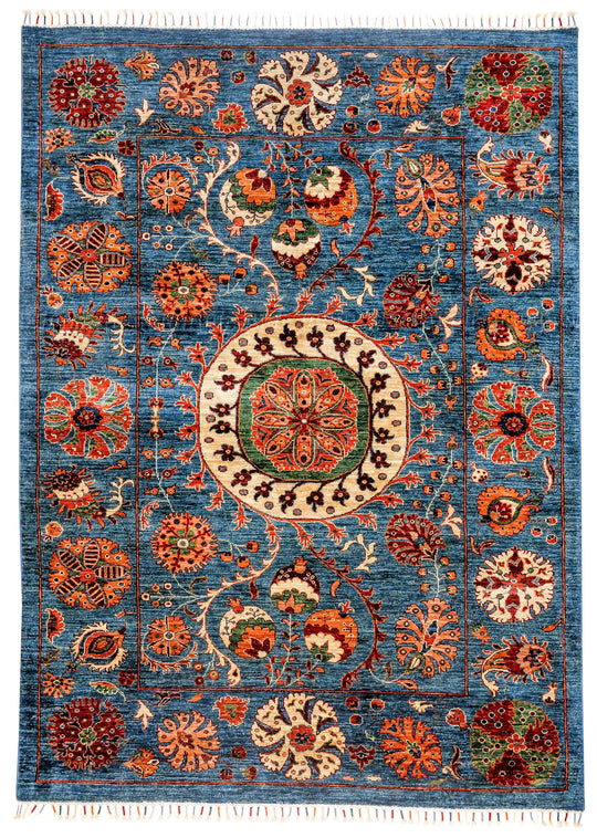 6x8 Multicolor Turkish Tribal Rug