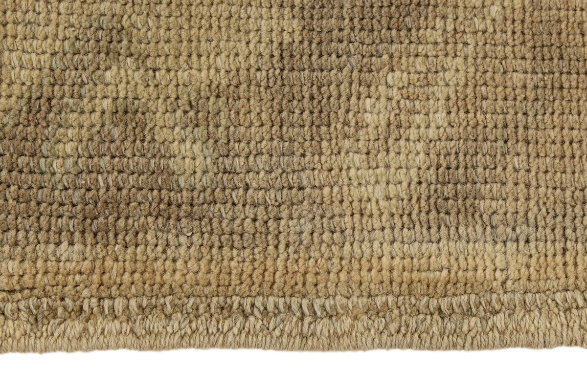 5x13 Ivory and Green Turkish Tribal Runner
