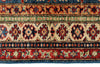 4x6 Blue and Beige Kazak Tribal Rug