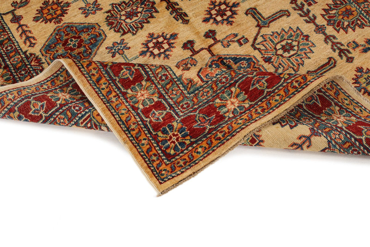 4x6 Red and Beige Kazak Tribal Rug