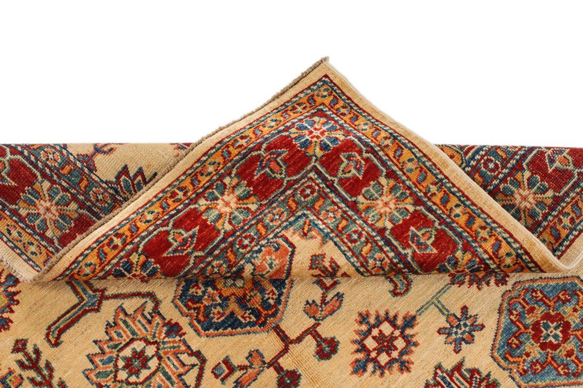 4x6 Red and Beige Kazak Tribal Rug
