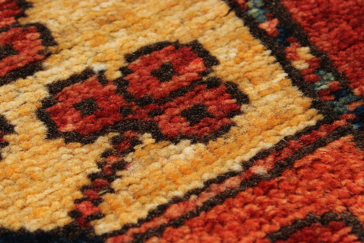 3x10 Red and Ivory Turkish Tribal Runner