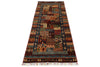 3x8 Multicolor Turkish Tribal Rug