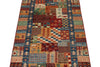 3x8 Multicolor Turkish Tribal Rug