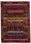 7x9 Multicolor Turkish Tribal Rug