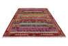 7x9 Multicolor Turkish Tribal Rug