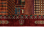 7x9 Multicolor Turkish Tribal Rug