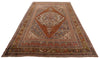 6x10 Brown and Gray Turkish Tribal Rug
