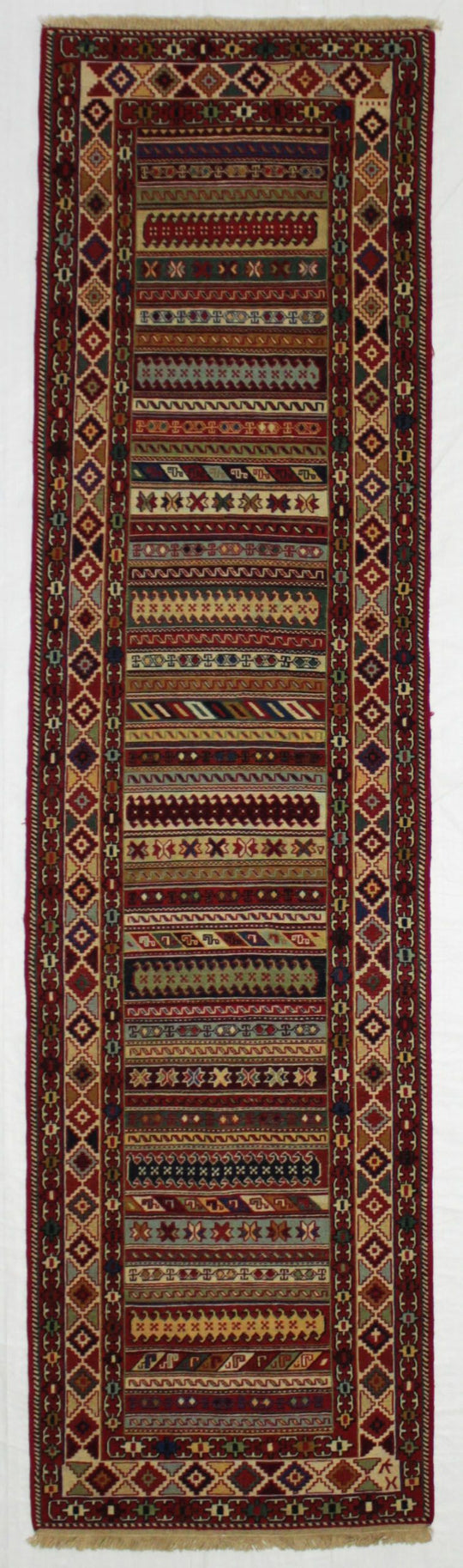 3x10 Multicolor Turkish Patchwork Runner