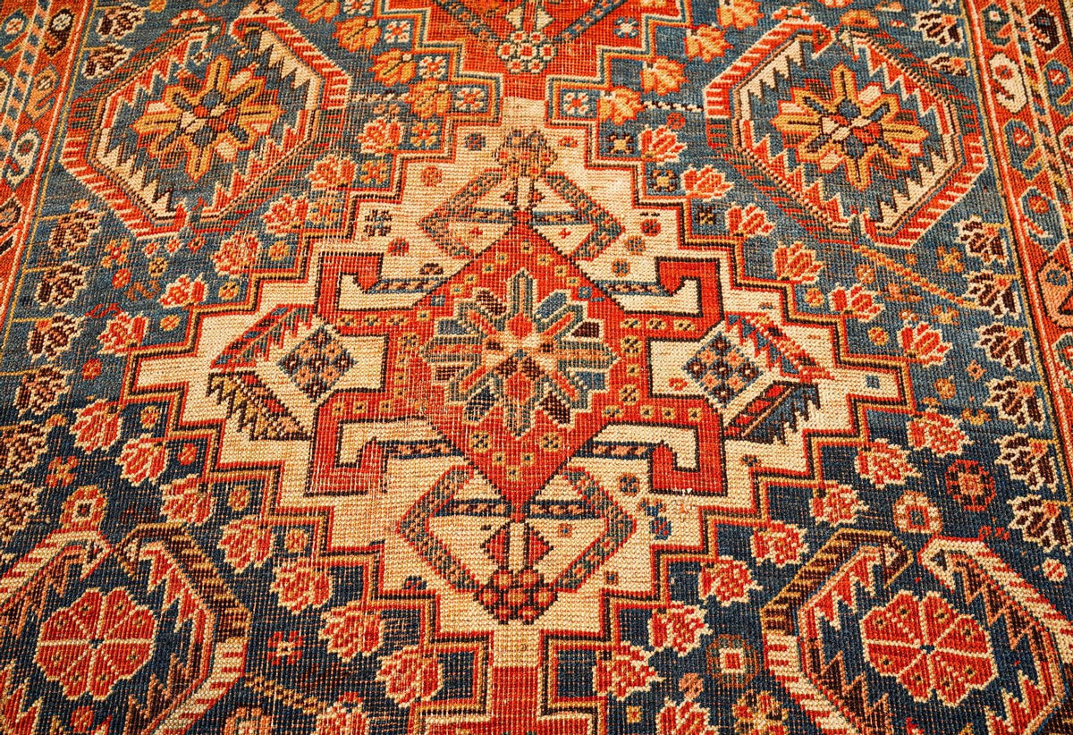 4x7 Brown and Rust Persian Rug