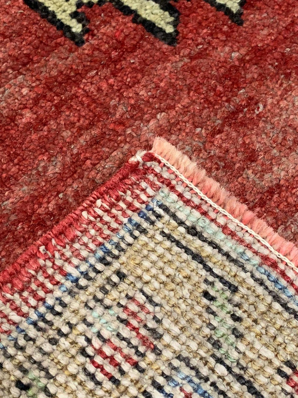 5x11 Red and Gray Turkish Tribal Runner