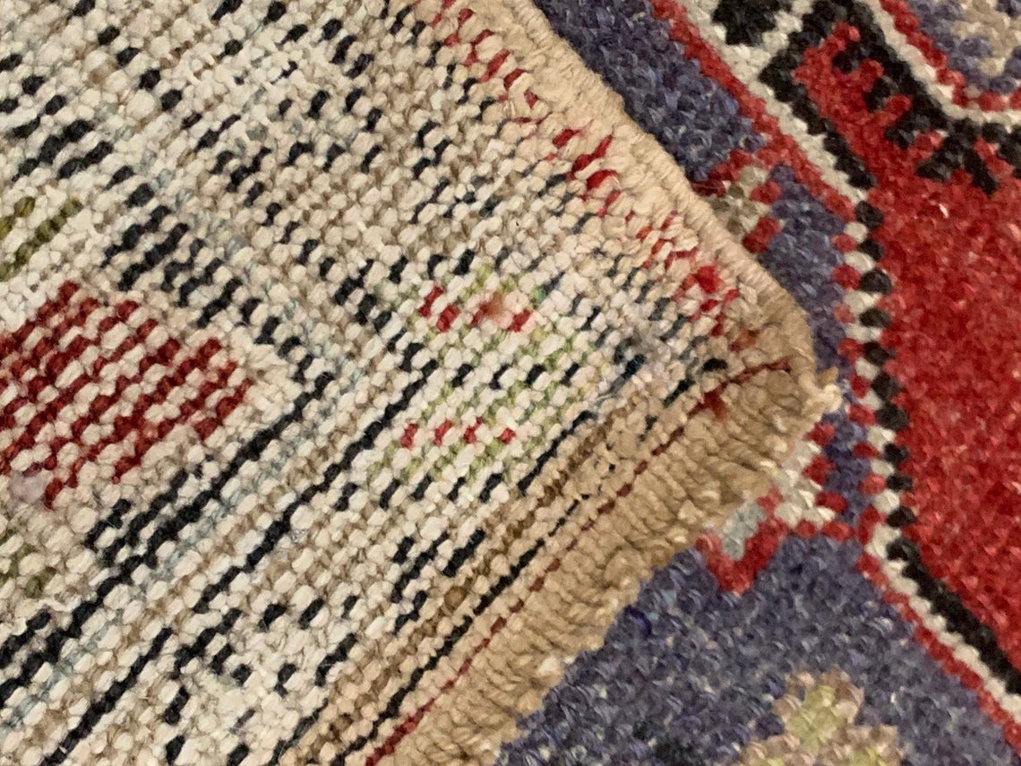 5x8 Red and Black Turkish Tribal Rug