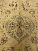 5x8 Beige and Gray Turkish Tribal Rug