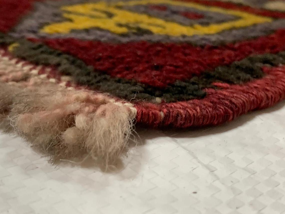 4x12 Red and Beige Turkish Tribal Runner