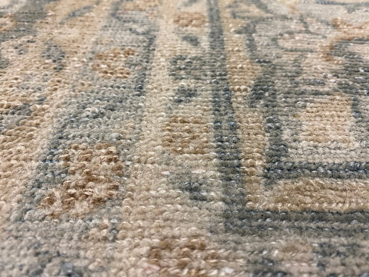 7x10 Peach and Green Persian Traditional Rug
