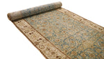 3x13 Beige and Blue Persian Tribal Runner