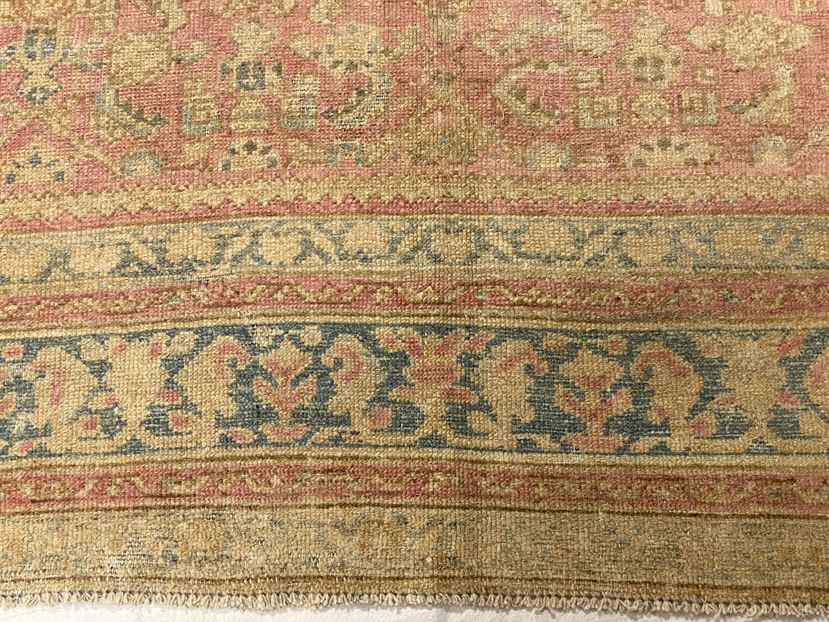 8x18 Pink and Blue Persian Rug