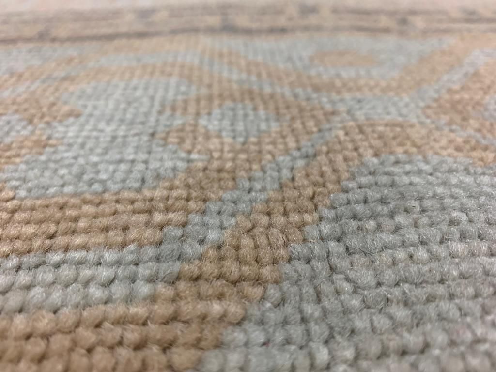 8x10 Brown and Blue Turkish Tribal Rug