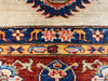Vintage Handmade 7x9 Red and White Anatolian Caucasian Tribal Distressed Area Rug
