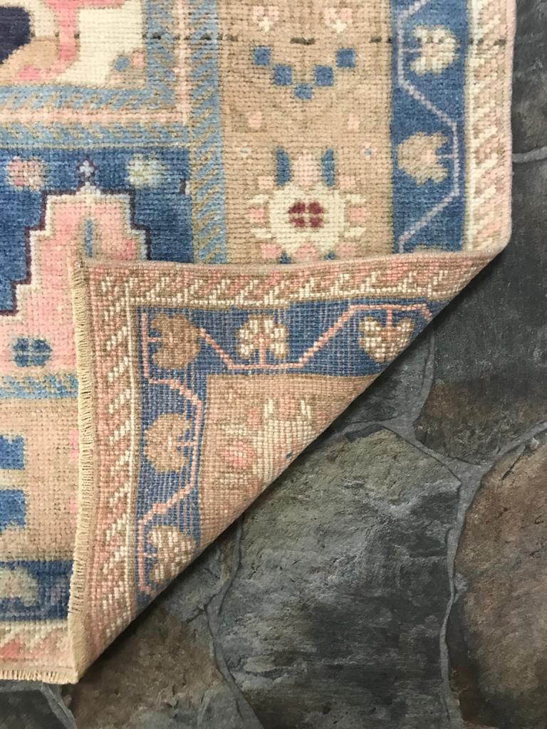 5x8 Pink and Purple Turkish Tribal Rug