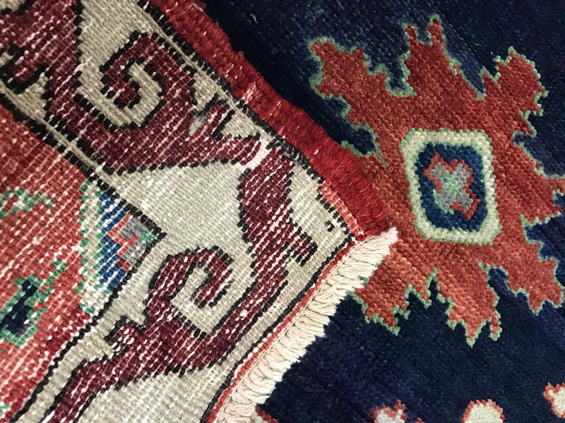 5x12 Red and Navy Turkish Tribal Runner