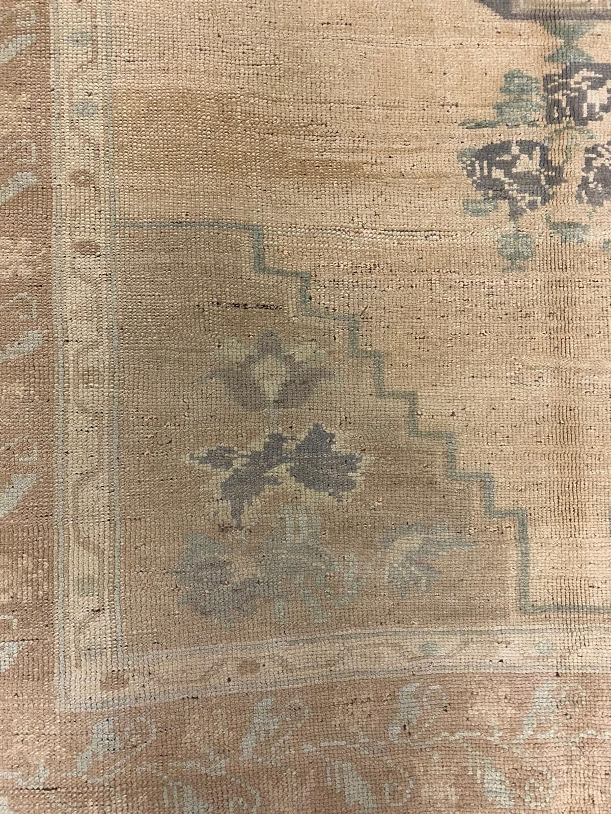 5x9 Brown and Green Turkish Tribal Rug