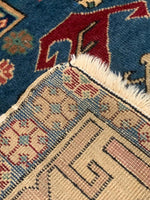 4x5 Blue and Beige Turkish Traditional Rug