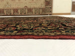 Vintage Handmade 5x7 Red and Black Anatolian Turkish Oushak Distressed Area Rug