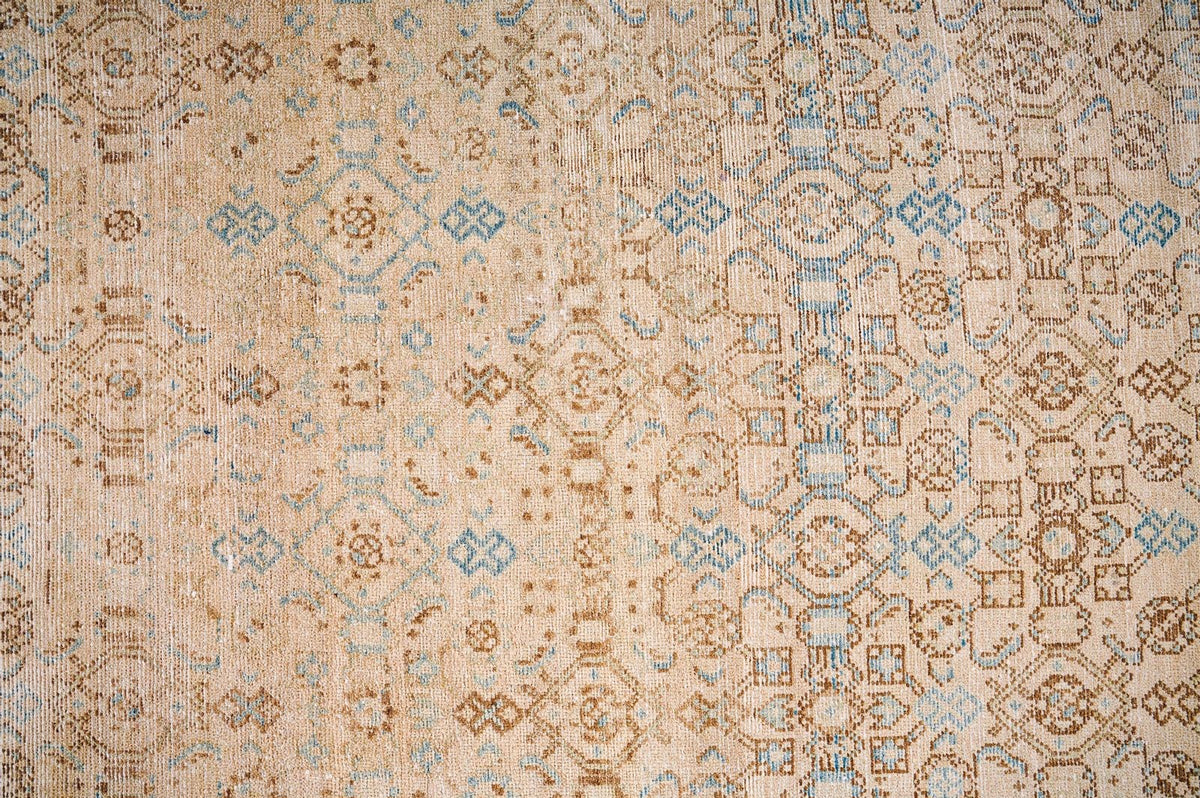 4x7 Beige and Blue Persian Rug