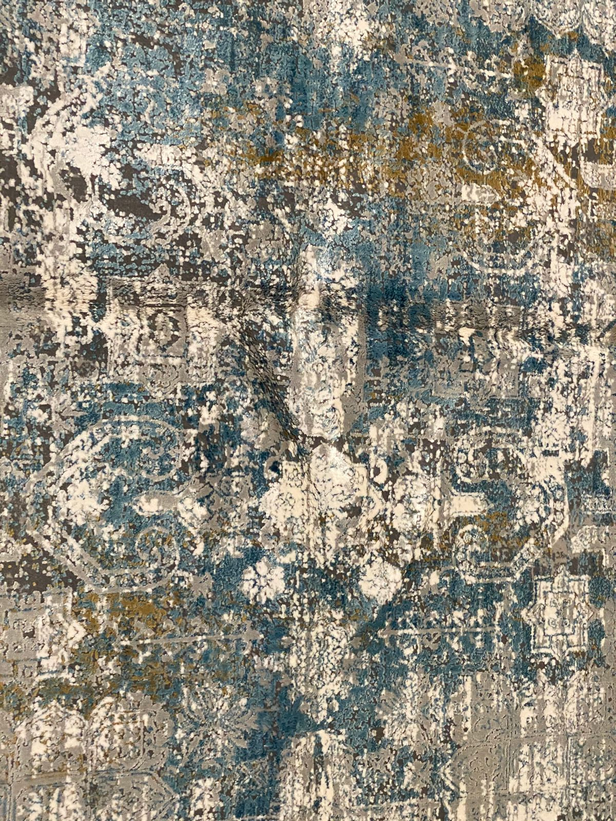 6x10 Blue and White Turkish Antep Rug