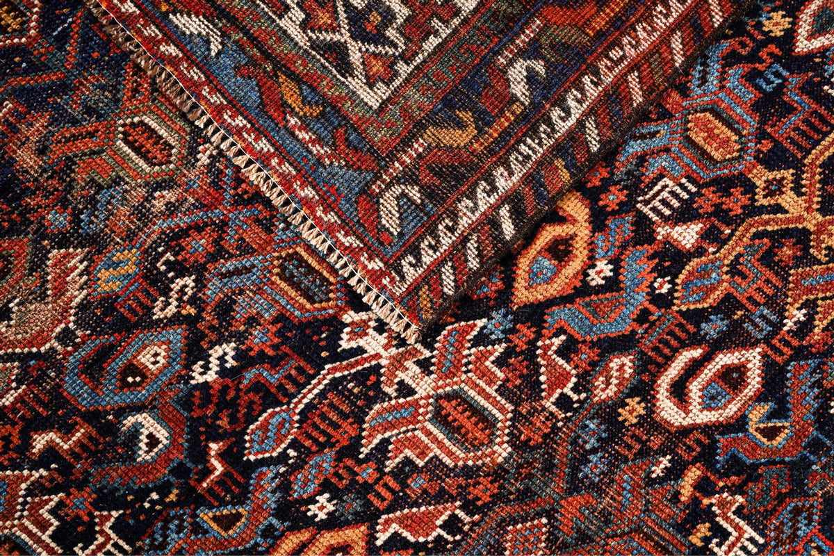 6x7 Brown and Brown Persian Tribal Rug