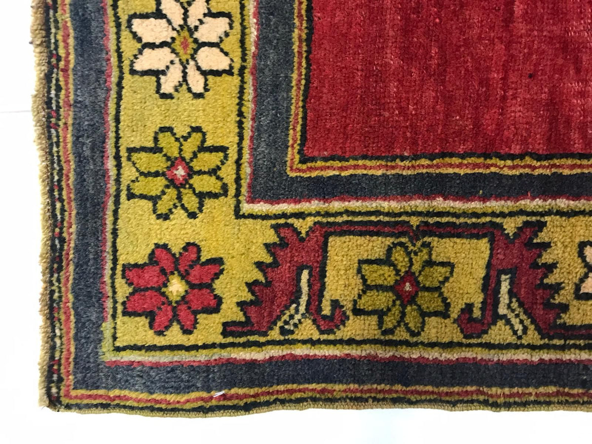 5x10 Red and Gold Turkish Tribal Runner