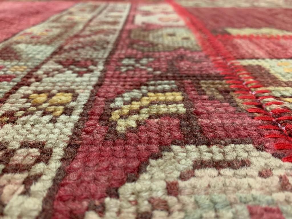 8x10 Red and Multicolor Turkish Tribal Rug