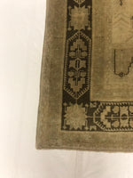6x11 Ivory and Brown Turkish Tribal Runner