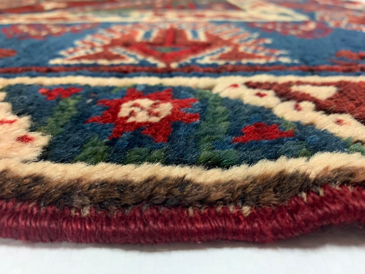 10x14 Navy and Red Traditional Rug