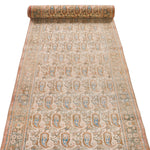 3x20 Beige and Brown Persian Rug